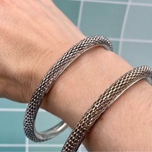4/$15 silver bangle bracelets